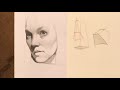 Drawing The Planes Of The Nose With Charcoal