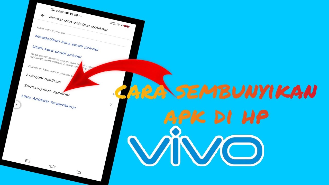 CARA SEMBUNYIKAN APLIKASI DI HP VIVO - YouTube