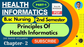 Principles Of Health Informatics II Chapter 2nd || Lec-1 II 2nd Semester II B.sc Nursing