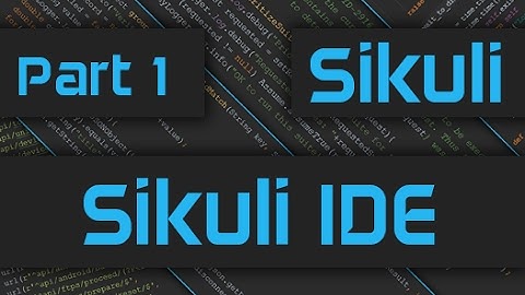 Sikuli Tutorial: How to use Sikuli IDE - Part 1