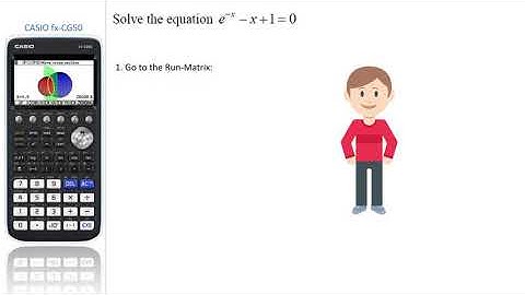 Exponential equation by CASIO fx-CG50