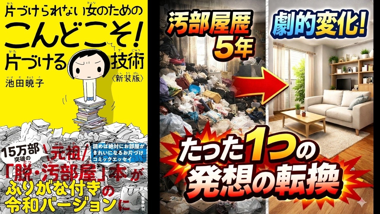 【本の解説】 片づけられない女のためのこんどこそ!片づける技術