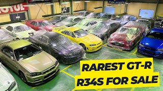 RAREST GT-R R34s for sale! GARAGE DEFEND Shop update 01.02.2024