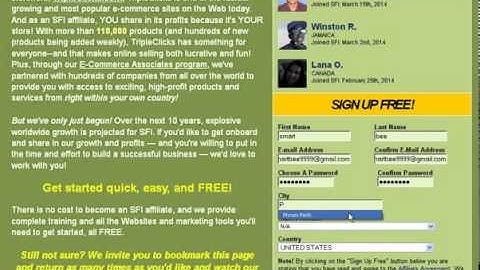 Make Money Online - how to register with SFI