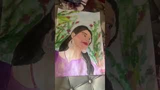 My first commission portrait #art #drawing #painting