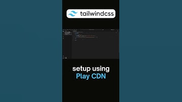 🔥Tailwind CSS Setup in 2 Minutes using Play CDN Tutorial #tailwindcss