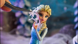 Como hacer Elsa Frozen con porcelana fria
