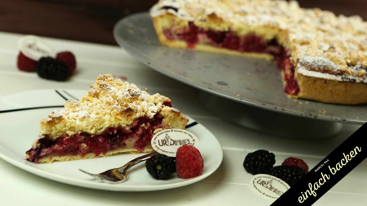 UrDinkel Streusel Himbeer-Brombeer Kuchen genial einfach und lecker ...