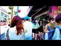 [New Okubo Walk in Tokyo] A hot city in midsummer ♪ (4K ASMR non-stop 59 minutes)