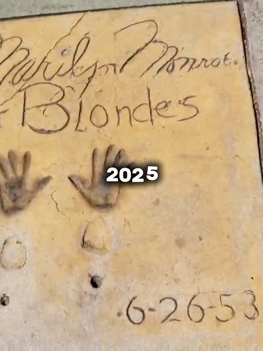 Marilyn Monroe & Jane Russell Handprints 1953 vs 2025 – Then and Now