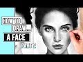 How to Draw a Realistic Face | Portrait Drawing Tutorial Part 2: Skin + Hair