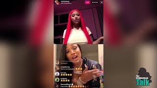 Nicki Minaj On Instagram Live Ft. Megan Thee Stallion (FULL) 😂☕️