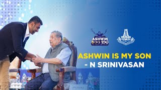 N Srinivasan praises Ashwin for his 500 test wickets and 100 test matches | #TncaCricket
