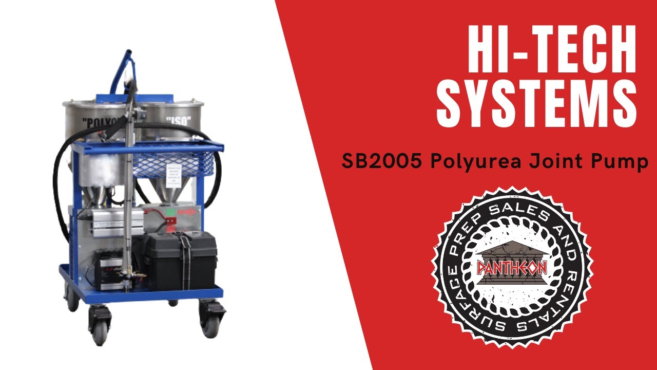 SB2005 Polyurea Pump Hi Tech Systems. Joint Filler and Concrete Crack