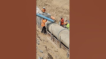 Technical casting concrete drainage with PVC tube