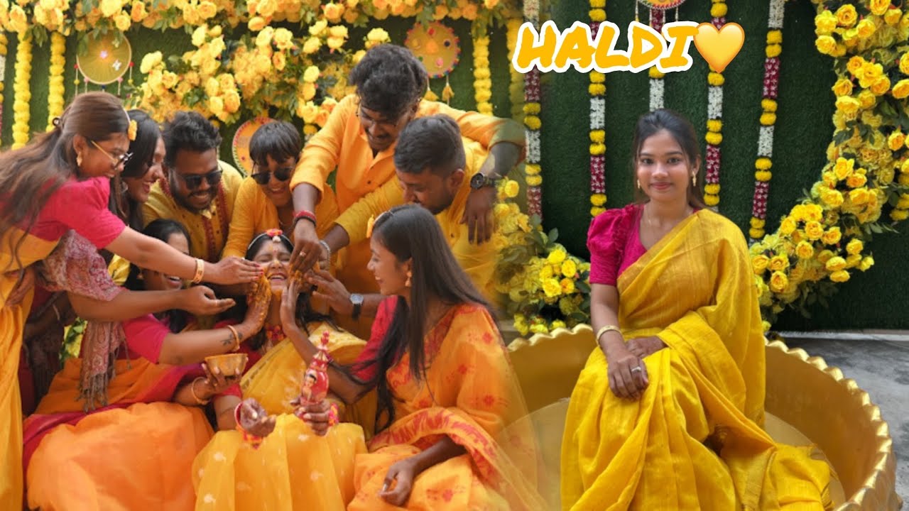 HALDI CEREMONY 💛🌻// Shizuka’s Vlog 