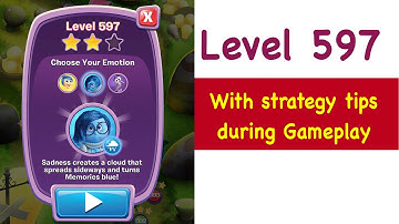 Inside Out Thought Bubbles Level 597 Tips and Strategy Gameplay Walkthrough No Boosters