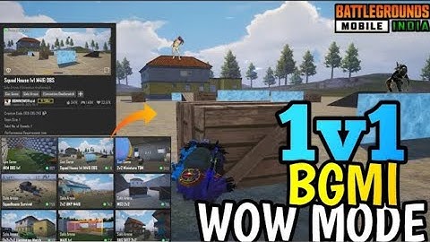 SQUAD HOUSE 1V1 M416 DBS GAMEPLAY 🥰 | BGMI WOW MODE | CODE- 10240