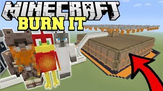 MINECRAFT BURN IT MINIGAME !! (Impossible to Win) : Minecraft xbox