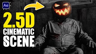 2.5D Parallax Horror Scene Animation in After Effects Tutorials