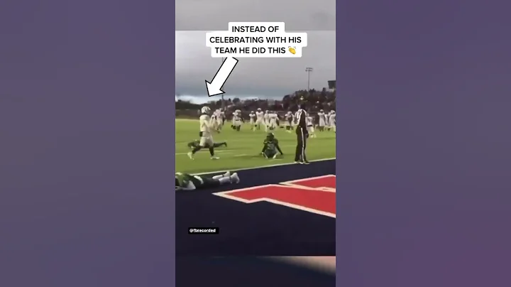 Incredible sportsmanship from this young man 🫡 #shorts