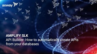 AMPLIFY Platform Demo | How to automatically create APIs from your databases in API Builder