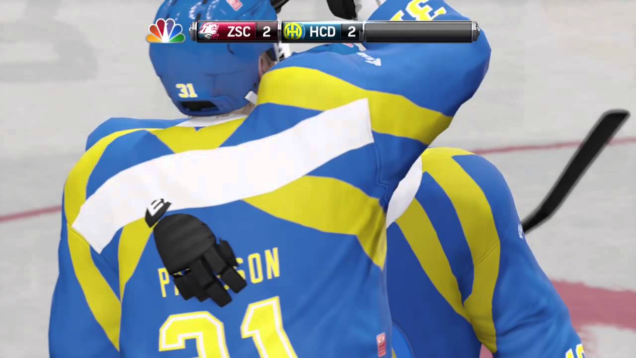 NHL 15/ HCD vs ZSC Lion beeing Leonardo Genoni