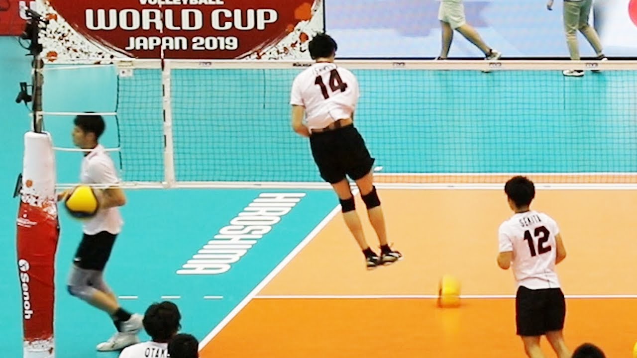 Spike Warm Up Slow Motion Volleyball Japan Yuji Nishida Yuki Ishikawa Masahiro Yanagida Youtube