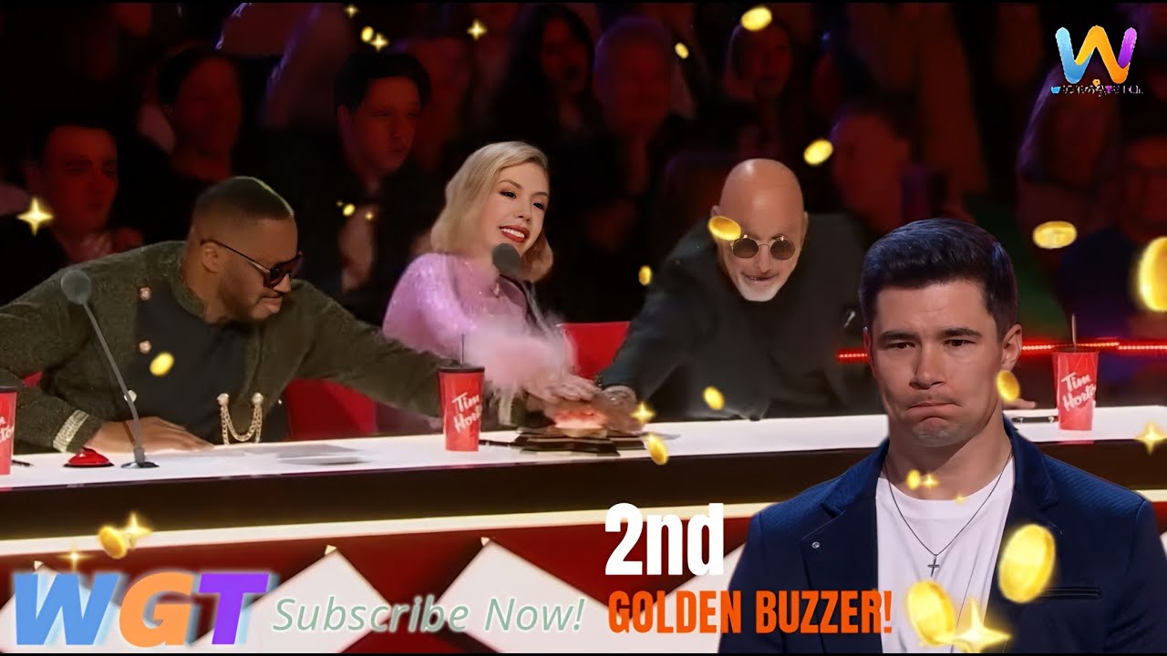 Sensational performance, sensational reward! 🌟 2nd Golden Buzzer for Jacob Lewis! 🔥🎉