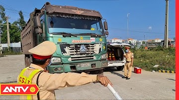 Lập chốt chặn hung thần xe tải hoành hành ở Dung Quất Quảng Ngãi | ANTV