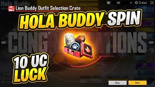 😱 NEW HOLA BUDDY SPIN | LION COMPANION SPIN IN BGMI | 10 UC LUCK screenshot 5