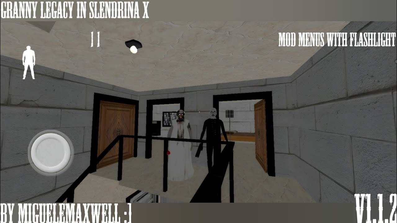 Granny Legacy in Slendrina X Mod Menu with Flashlight 