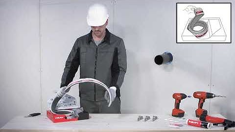 HOW TO install Hilti CFS-C EL Firestop Endless Collar in Shaftwall
