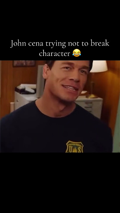 John Cena trying to not break character 😂