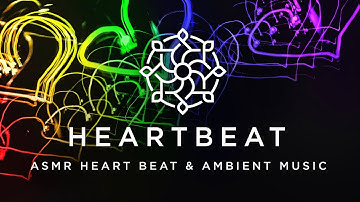 HEARTBEAT - Calm Beating Heart with #Binaural Music | #Sleep Music | #Relax | Ambient Dark Screen