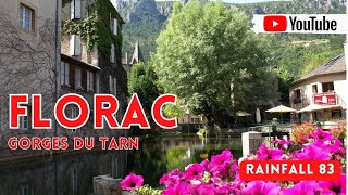 Petite Ville Pittoresque De Florac Dans Le Tarn