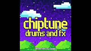 8 Bit Chiptune Drums and FX one-shot WAV samples. Like NES, C64 and Genesis videogame sounds.