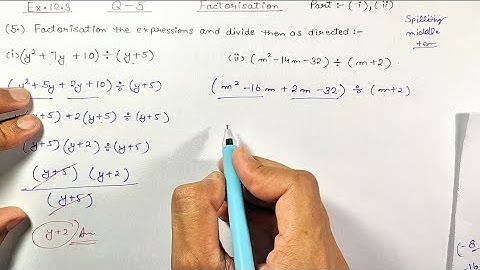 Class 8 Maths | Ex.12.3 (Q.5) [ i,ii ]  | Ch:-12 | FACTORISATION | NEW NCERT