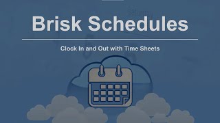 How to Clock In and Out with Time Sheets in Brisk Schedules