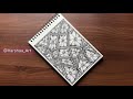 Easy Flowers Doodle Art || Doodle Art For Beginners || Zentangle Art