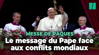 Pour Pâques, le pape François appelle à « ne pas céder à la logique des armes »