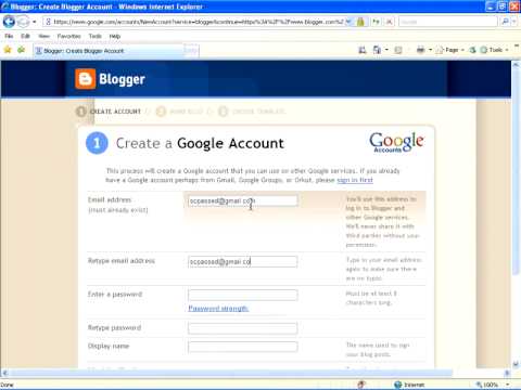 create your google blogger