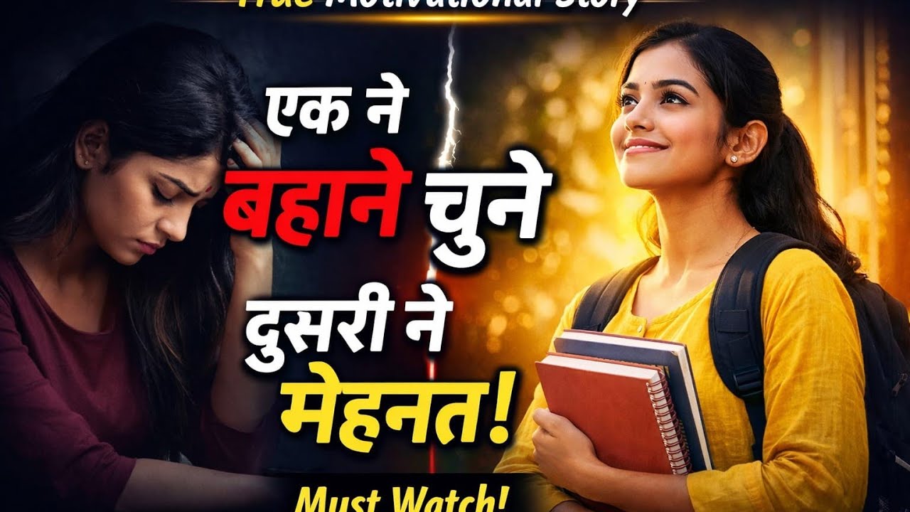 एक ने बहाने चुने | दूसरी ने मेहनत | दो बहनों की सच्ची Motivational Story 💝💝