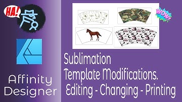 Sublimation Templates in Affinity Designer-Editing-Changing -Printing and Multiple Template Images