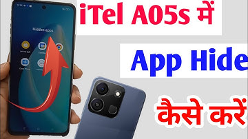 How to hide apps in Itel a05s/Itel a05s me app hide setting kaise kare,Itel a05s app hide