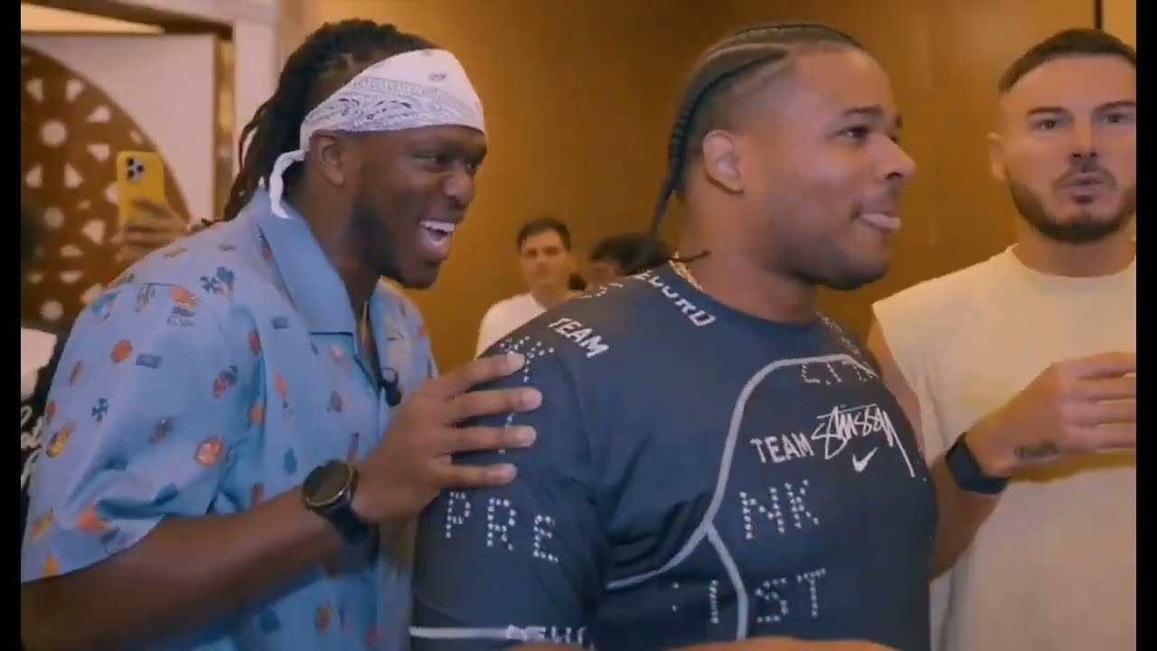 KSI Pushes Fanum To Do a Speech 🤣