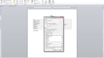 Microsoft Word 2010 Level Two Video 34 Adding Form Content Controls
