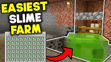 Easiest AFK Slime Farm Minecraft Bedrock 1.21 (2025)
