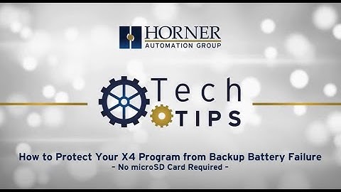 Tech Tips – X4 Battery Backup
