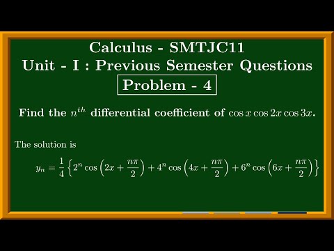 Video SMTJC11-Calculus-Semester Repeated Questions. Find the differential coefficient of cosx cos2x cos3x - youtube